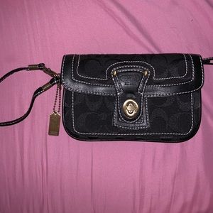 Black Coach Wristlet